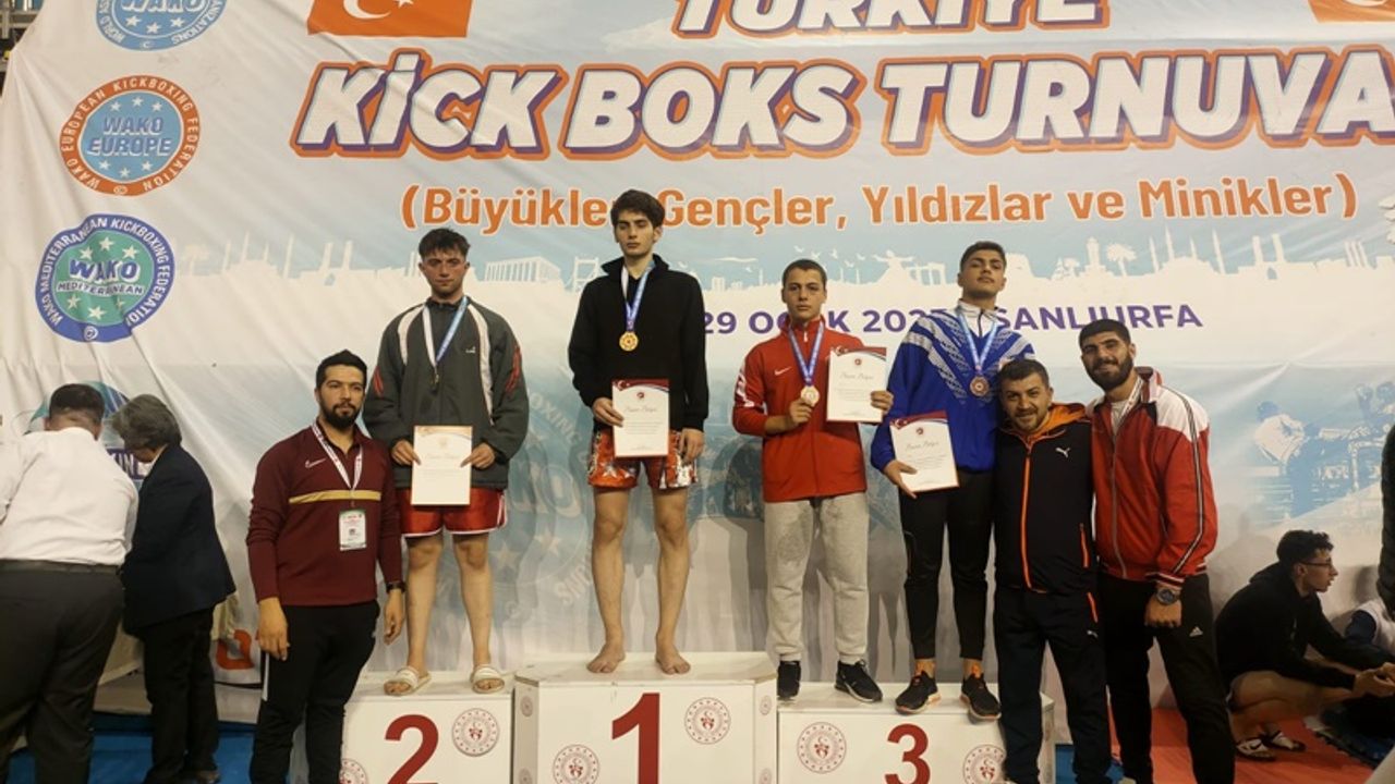 Türkiye Kick Boks Turnuvası'na damga vurdular