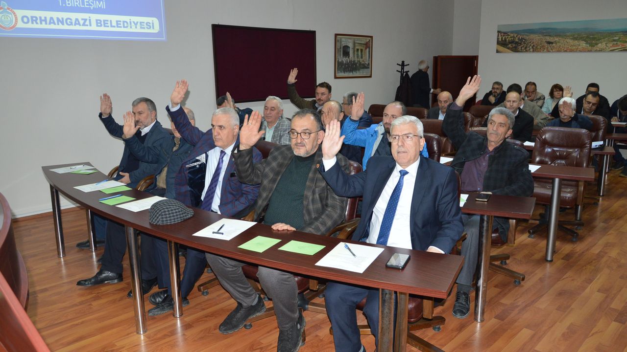 Orhangazi belediyesi Nisan ayı toplantısı gerçekleşti