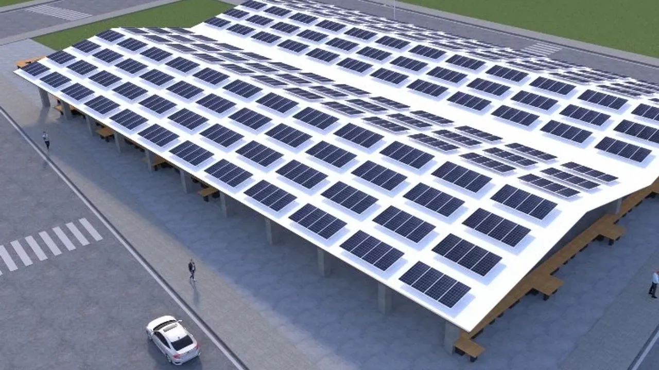 Düzce kapalı pazaryeri enerjisini güneşten karşılayacak