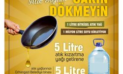 Atık yağ getirene su hediye