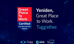 Togg'a 'Great Place to Work' sertifikası'nı aldı