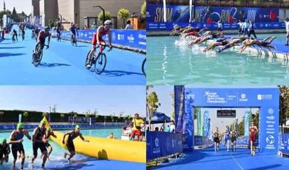 Triatlon şampiyonası nefes kesmeye devam ediyor