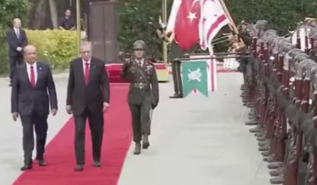 Cumhurbaşkanı Erdoğan KKTC'de
