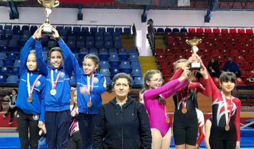 Kütahya Belediyespor cimnastik dalında birinci oldu