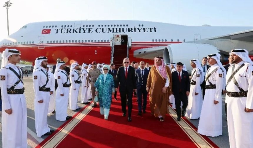 Cumhurbaşkanı Erdoğan Katar'da